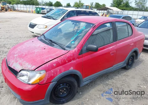 2001 Toyota Echo z USA, uszkodzony, nr VIN JTDBT123610123655